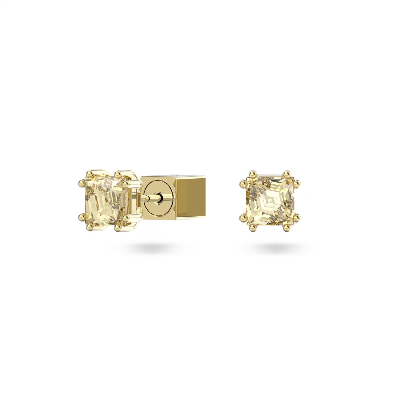 swarovski STILLA YELLOW EAR STUDS 5639124