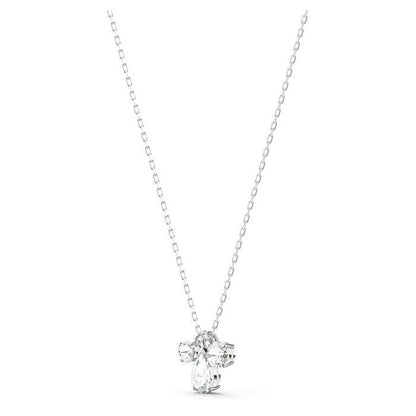swarovski smykke Attract Cluster Pendant, White, Rhodium Plated - 5571077