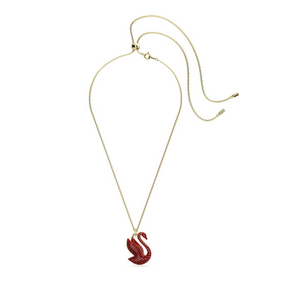 Pendant Swan Large Red Gold Necklace 5649773