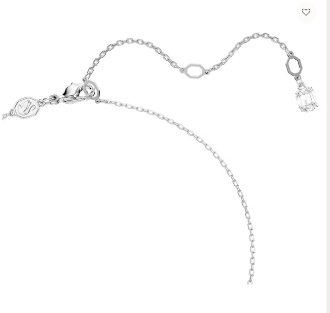 swarovski Hyperbola pendant Infinity, White, Rhodium plated 5679434