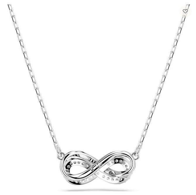 swarovski Hyperbola pendant , Infinity, White, Rhodium plated 5687265