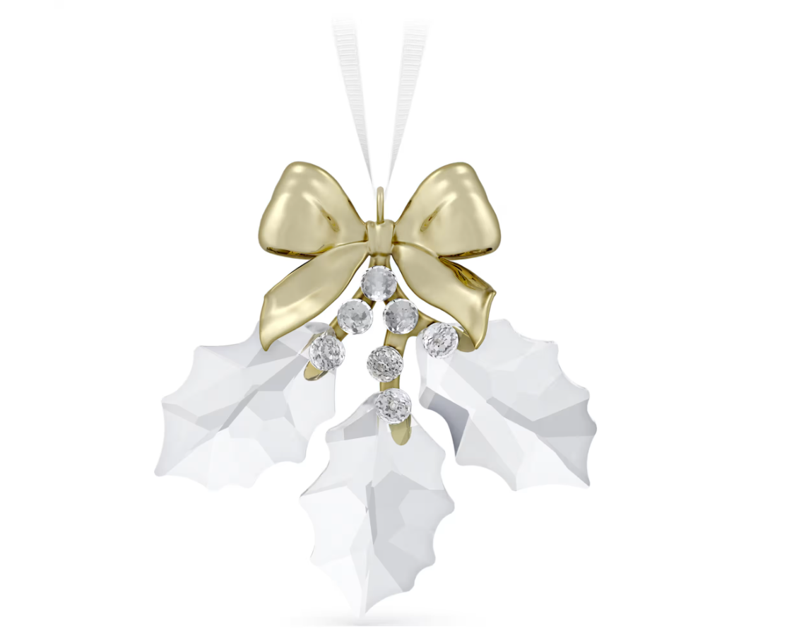 swarovski Holiday Magic Holly Leaves Ornament
