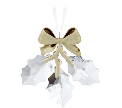 swarovski Holiday Magic Holly Leaves Ornament
