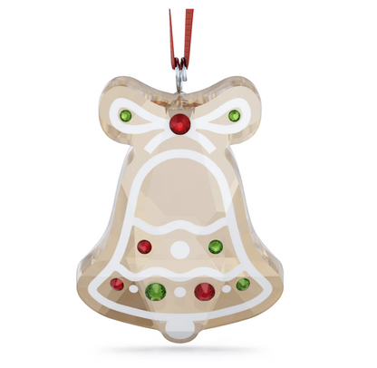 swarovski Holiday Cheers Gingerbread Bell Ornament