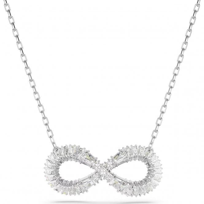 swarovski Hyperbola pendant Infinity, White, Rhodium plated 5679434