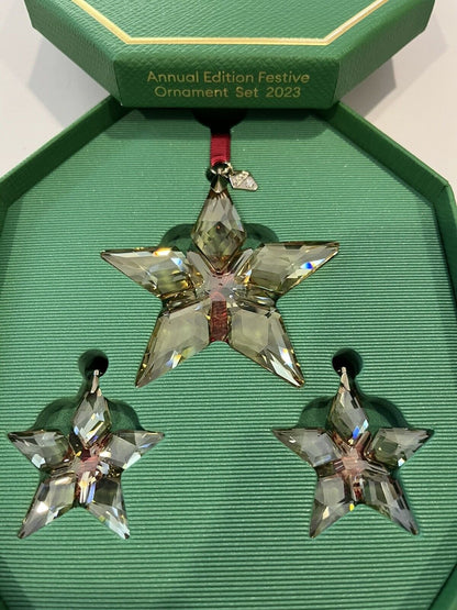 swarovski Annual Edition Festive Ornament Set 2023